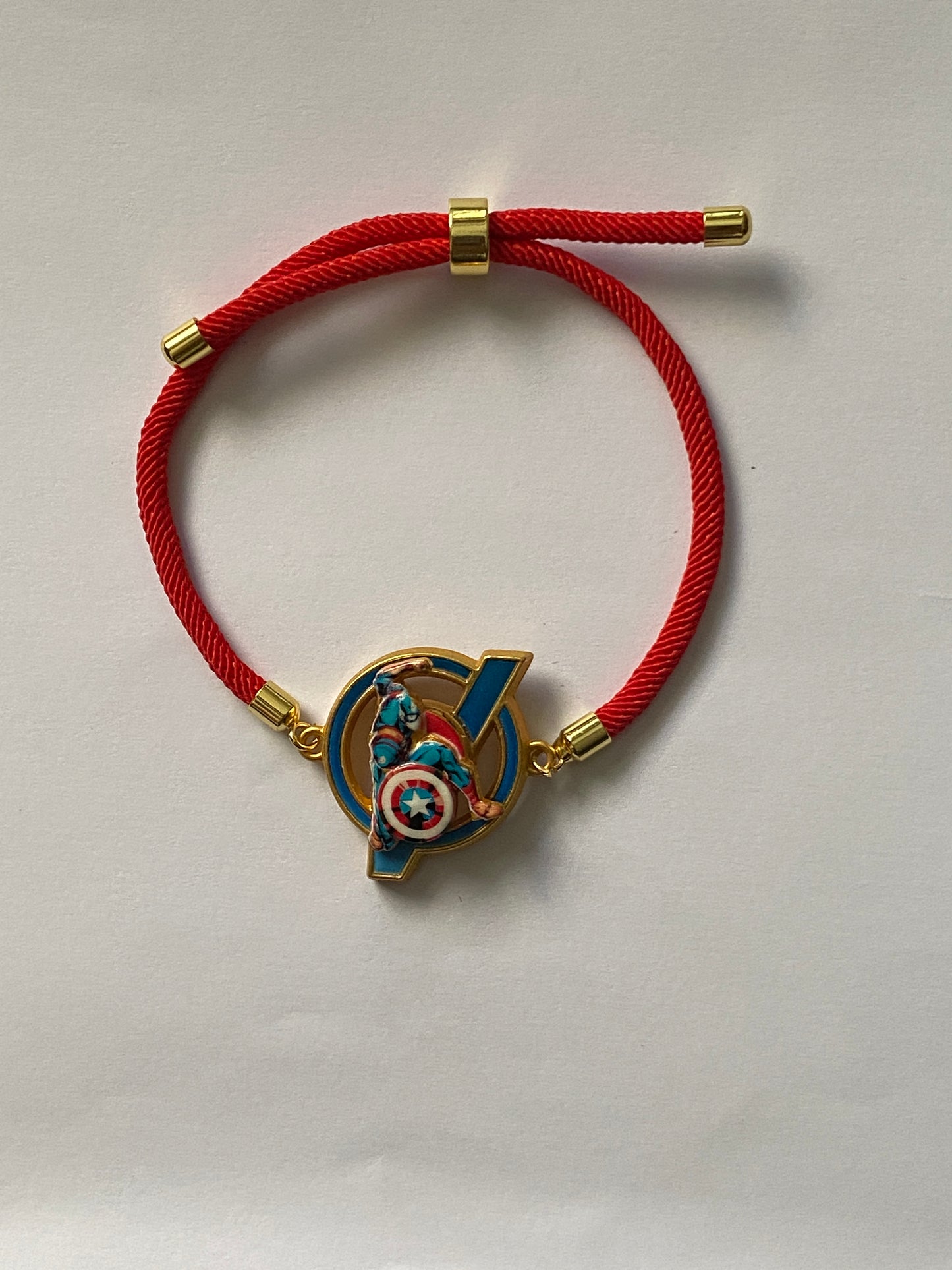 Captain America Spinner Rakhi for Kids – Adjustable Superhero Rakhi with Rotating Charm